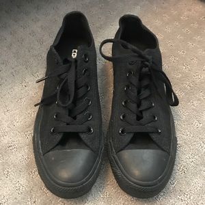 All Black Converse